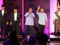 Kostum Khas Capres-Cawapres di Debat Kedua Pilpres 2024