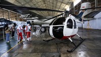 Selain pesawat tempur, ada juga helikopter di Museum Dirgantara Mandala. 