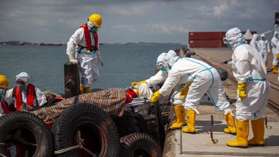 Melihat Simulasi Penanganan Bencana Radiasi Nuklir di Batam