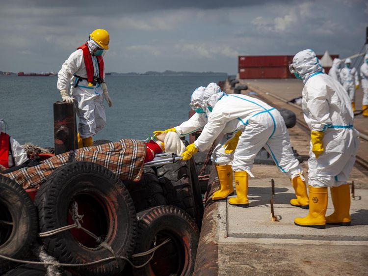 Melihat Simulasi Penanganan Bencana Radiasi Nuklir di Batam