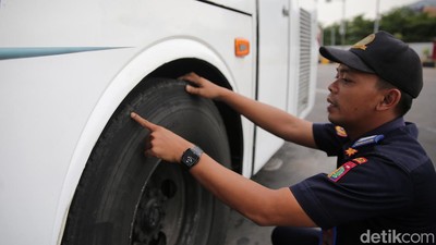 Pemeriksaan Kelayakan Bus AKAP Terus Dilakukan