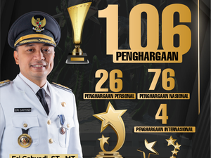 Dipimpin Eri Cahyadi Hampir 3 Tahun, Surabaya Koleksi 106 Penghargaan