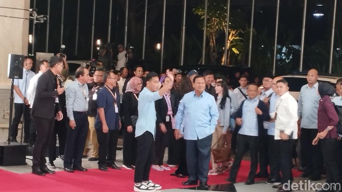 Prabowo-Gibran tiba di JCC Senayan