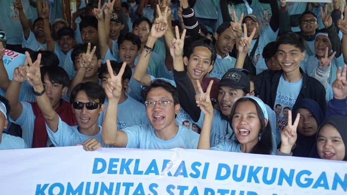 Sejumlah pelaku start up di Jabar gabung relawan Prabowo-Gibran (dok istimewa).