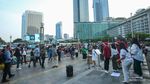 Semarak Natal di Pedestrian Bundaran HI