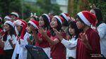 Semarak Natal di Pedestrian Bundaran HI