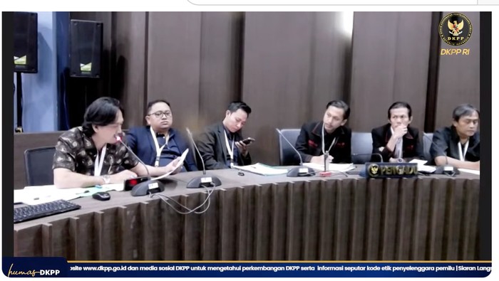Sidang DKPP, Jumat (22/12/2023).