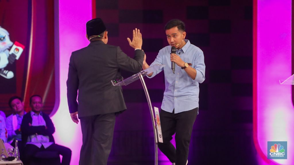 Suasana debat calon Wakil Presiden Pemilu Tahun 2024 digelar di Jakarta Convention Center (JCC) pada Jumat (22/12/2023). (CNBC Indonesia/Faisal Rahman)