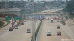 Suasana Tol Pamulang-Cinere yang Dibuka Gratis Hari Ini