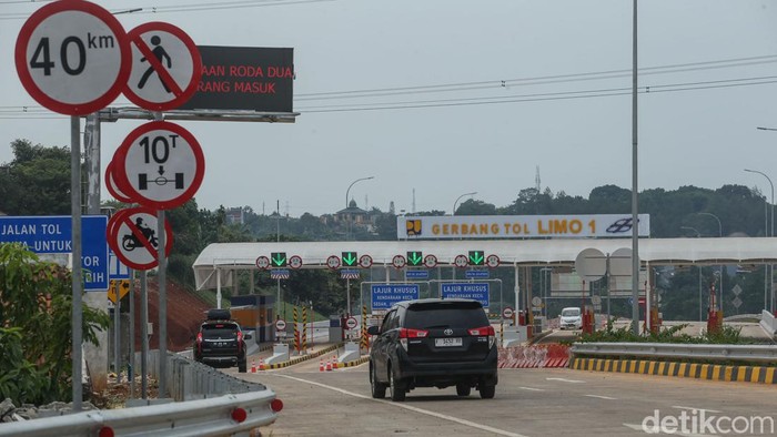 Suasana Tol Pamulang-Cinere yang Dibuka Gratis Hari Ini