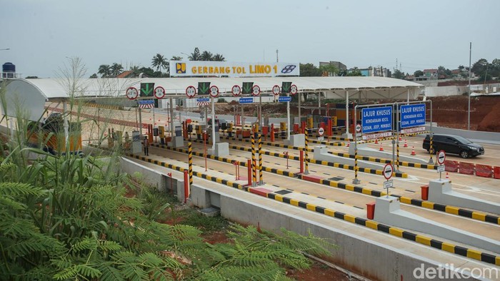 Suasana Tol Pamulang-Cinere yang Dibuka Gratis Hari Ini