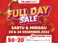 Jangan Lupa! Hari Ini Transmart Full Day Sale, Banjir Diskon 50% + 20%