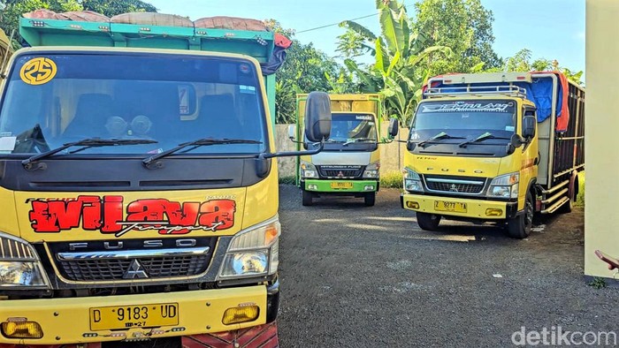 Truk yang diamankan Polres Sukabumi.