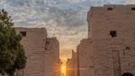 Potret Fenomena Solstis di Kuil Karnak Luxor Mesir