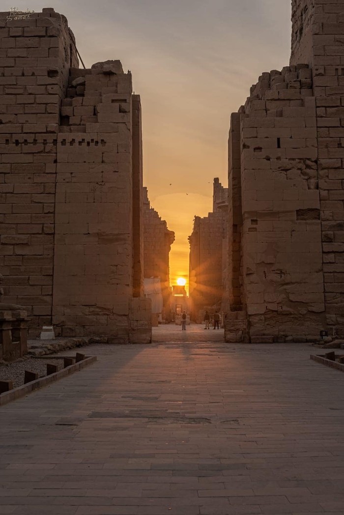 Winter solstice di Kuil Karnak Mesir Winter solstice di Kuil Karnak Mesir