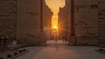 Potret Fenomena Solstis di Kuil Karnak Luxor Mesir