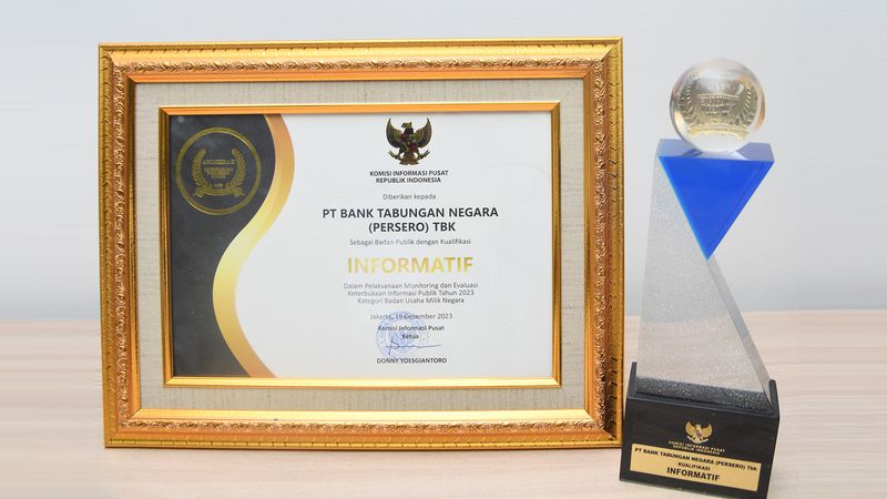 Bank BTN Raih Anugerah KIP Kategori Badan Publik Informatif
