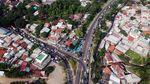 Penampakan dari Udara Kemacetan di Jalur Puncak Pagi Ini