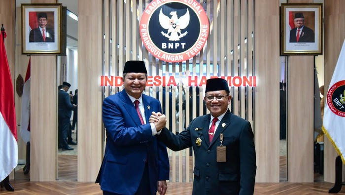 Kepala BNPT RI Komjen Mohammed Rycko Amelza Dahniel melantik Brigjen TNI Roedy Widodo jadi Deputi Bidang Pencegahan, Perlindungan dan Deradikalisasi.