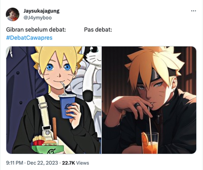 Meme Debat Capres 2024