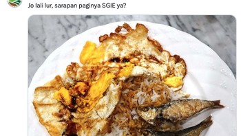 Nah ini dia menu SGIE. Foto: Twitter