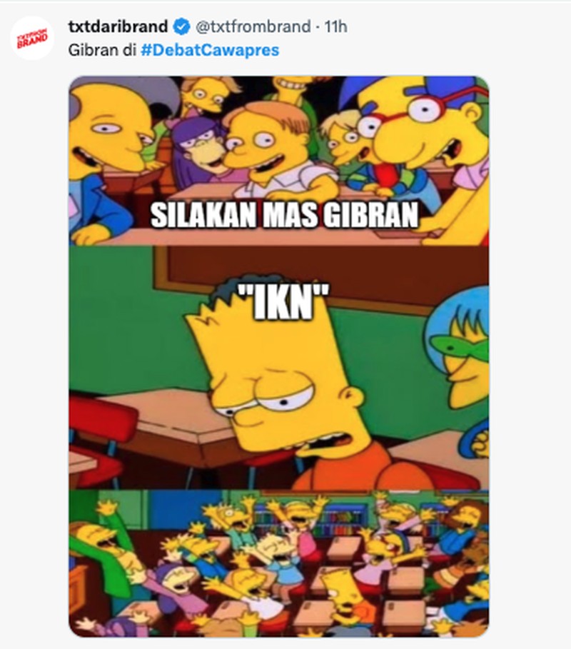 Meme Debat Capres 2024