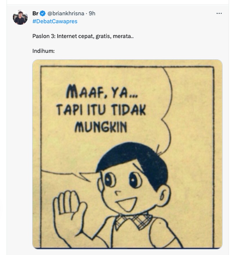 Meme Debat Capres 2024