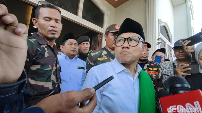 Muhaimin Iskandar (Cak Imin) di Demak, Sabtu (23/12/2023).