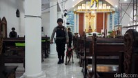 Sterilisasi dilakukan bersama Tim Jihandak Sat Brimob Batalyon B Polda Jawa Timur serta Tim K-9.