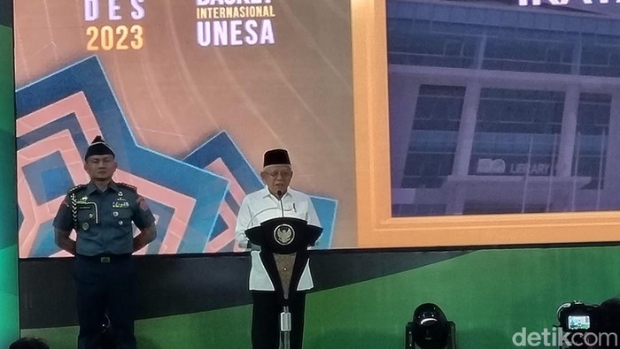 Wapres Maruf Amin menyampaikan pesan tentang tanggung jawab di hadapan ISNU Jatim.