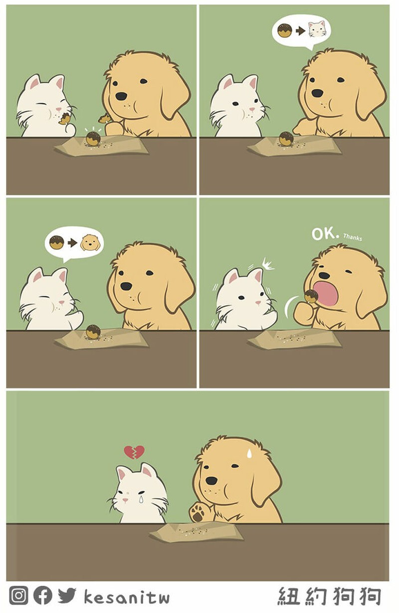 Seorang seniman digital bernama Pin-Tsung Lin atau lebih dikenal sebagai Kesanitw, membagikan komiknya yang romantis dan lucu di Instagrambta @kesanitw. Yuk cek detikers, siapa tahu bisa buat gombalin pasanganmu.