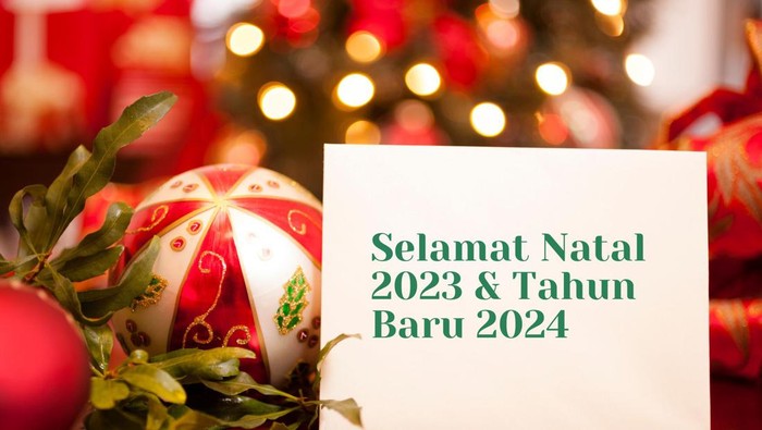 Gambar Kartu Ucapan Natal 2023 dan Tahun Baru 2024