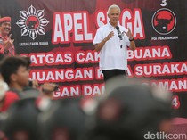 Ganjar Pimpin Apel Satgas PDIP DPC Kota Surakarta