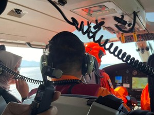 Bupati Banyuwangi Patroli Pelabuhan Ketapang dari Helikopter