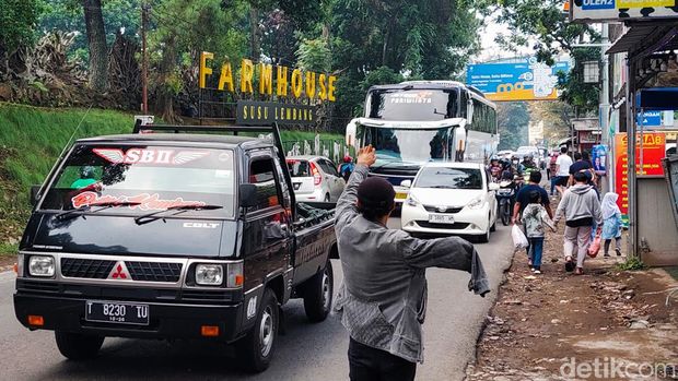 Kondisi arus lalin di Lembang