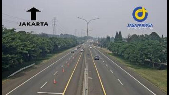 Kondisi Tol Jagorawi pada Minggu (24/12/2023)-(dok. Travoy)