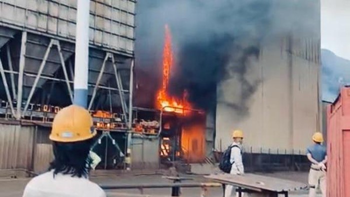 Ledakan tungku smelter PT ITSS Morowali. Dokumen Istimewa
