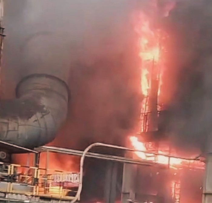Ledakan tungku smelter PT ITSS Morowali. Dokumen Istimewa