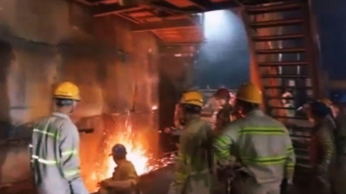 Momen pekerja PT ITSS perbaiki tungku berujung ledakan tewas 13 pekerja. Dokumen Istimewa
