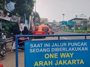 One Way Arah Jakarta Diberlakukan, Kendaraan ke Puncak Disetop