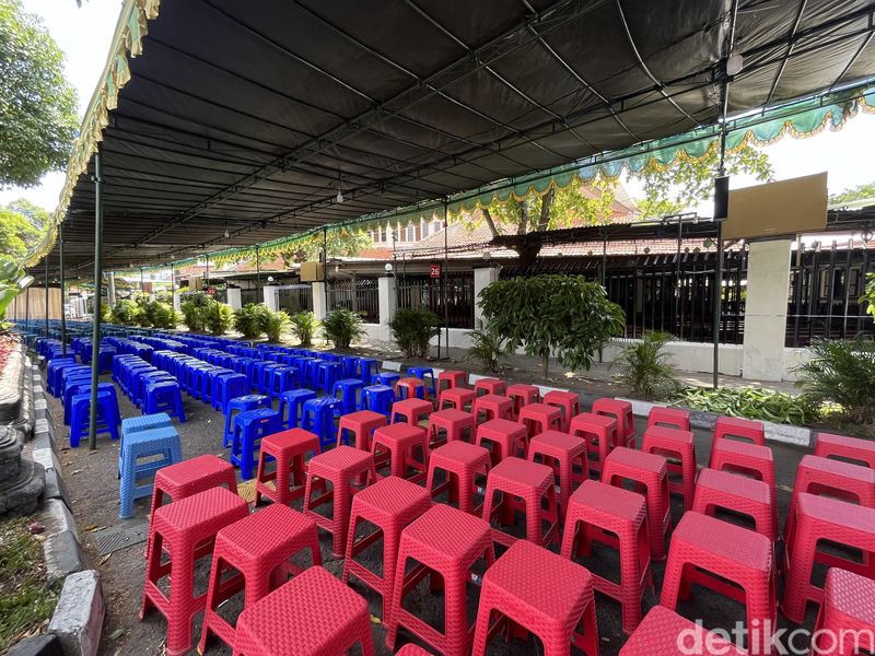 Suasana Gereja Katolik St. Antonius Padua Kotabaru, Jogja, Minggu (24/12/2023).