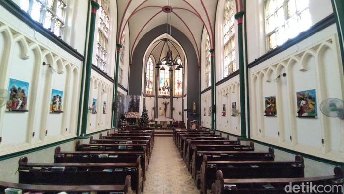 Suasana Susteran Fransiskus Gedangan Semarang pada Minggu (24/12/2023).
