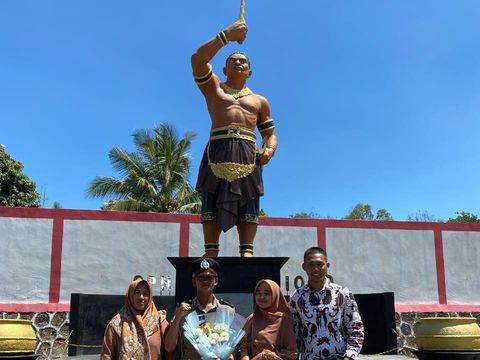 Bripda Ahmad Rifai, anak petani yang lulus Diktukba Lemdiklat Polri.