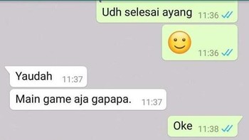 Balasnya kalau nggak Y ya G. Foto: X/Twitter/txtdariwasap