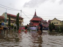 Gegara Hujan dan Air Pasang, Kota Dumai Dilanda Banjir