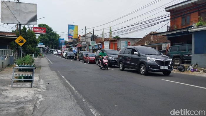 Lalu lintas di Kota Batu yang mulai mencair pada libur Nataru.