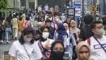Libur Nataru, Kawasan Bundaran HI Dipadati Warga