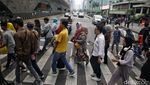 Libur Nataru, Kawasan Bundaran HI Dipadati Warga