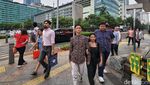 Libur Nataru, Kawasan Bundaran HI Dipadati Warga