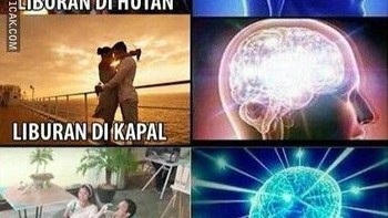 Sudah siapin khayalan untuk persiapan tugas Bahasa Indonesia, menceritakan pengalaman liburan. Foto: 1cak  